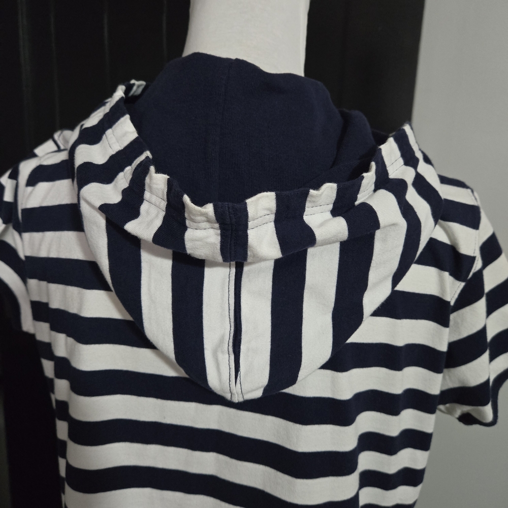 Bill Blass Woman Striped Hoodie Vest - Picture 6 of 9